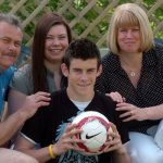 Gareth Bale with family 