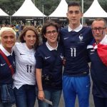 Griezmann family, including Antoine girlfriend Erika