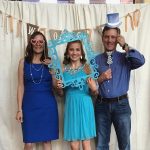 Madison with her parents on their anniversary