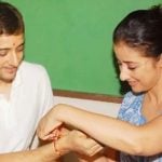 Manisha Koirala with her brother
