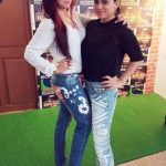 Preeti Simoes with her sister