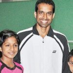 Pullela Gopichand with his children