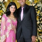 Rohan Bopanna with his wife