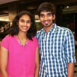 Srikanth Kidambi with his younger sister, Ruthvika