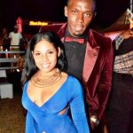 Usain Bolt with her girlfriend Kasi Bennet