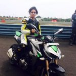 Alisha biking