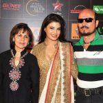 Jacqueline Fernandez with her parents