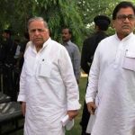 Mulayam Singh Yadav with his brother Ram Gopal Yadav
