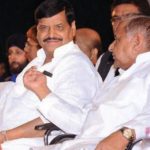 Mulayam Singh Yadav with his brother Shivpal Yadav