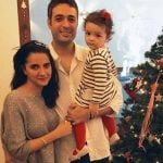 Shruti seth with husband & daughter Alina