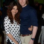 Alex with his girlfriend Shama Sikander