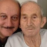 Anupam Kher With His Father Pushkarnath Kher