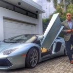 Dwayne Johnson with Ferrari