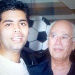 Karan Johar with his father