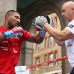 Kell Brook with his trainer Dominic