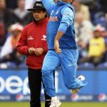 MS Dhoni bowling