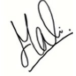 MS Dhoni signature