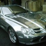 Arjun Rampal Mercedes SLR Mclaren chrome plated