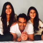 Arjun Rampal With His Daughters