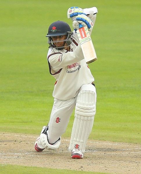 Haseeb Hameed batting for Lancashire