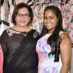 Helen with her adopted daugher Arpita Khan