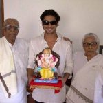 Prateik Babbar with his maternal grandparents