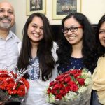Tina Dabi with her family