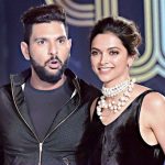 Yuvraj Singh with Deepika Padukone