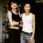 Angelina Jolie with Jenny Shimizu