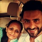 Jatin Sapru with his mother