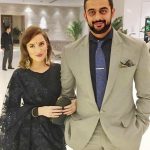 Arunoday Singh With His Wife Lee Elton