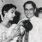 Nutan with her husband