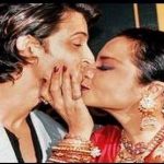 Hrithik Roshan Rekha accidental liplock