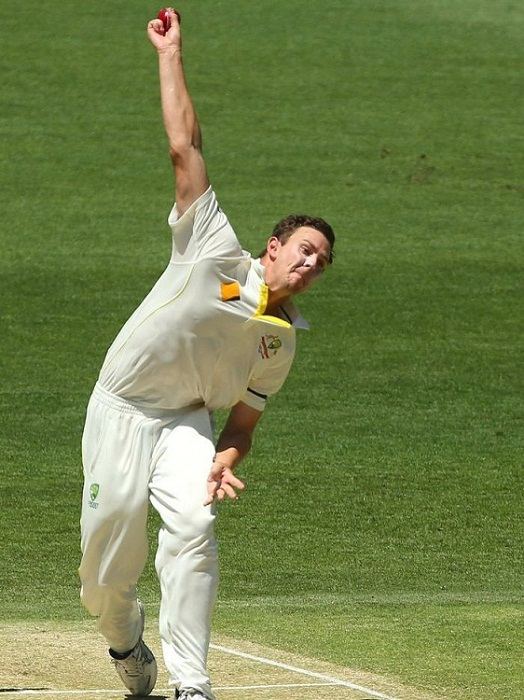 Josh Hazlewood bowling