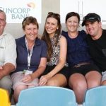 The Hazlewood family (left to right): Trevor (father), Anne (Mother), Cherina Murphy Christian (girlfriend), Casey Hillier (sister) and Aaron (brother)