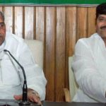 Shivpal Yadav with Mulayam Singh