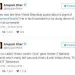Vishal Bhardwaj Anupam Kher controversy