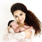 Annie Khalid with her daughter Isha