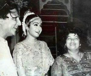 An old picture of Saroj Khan