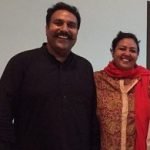 Anita Devgan with her husband Hardeep Gill