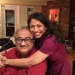 Natasha with his Father Tarek