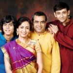 Aditya Rawal With His Parents And Brother