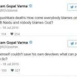 RGV Pushkar controversy