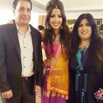 Rameet Sandhu with her parents