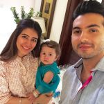 Syra with her daughter & Husband