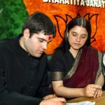Varun with his mother Maneka Gandhi