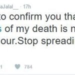 Farida jalal reply to her death hoax