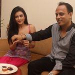 Mishti with her brother