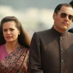 Rajiv Gandhi with his wife