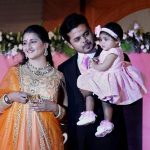 Sreesanth with his wife and daughter